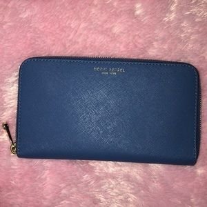 Authentic Henri Bendel Large Blue Wallet